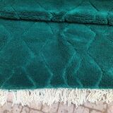 Carpet beni ouarain vert the barters. 220x177cm