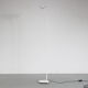 White minimalist Floor lamp , Italy, 1980