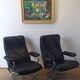 Scandinavian design leather armchair 70s