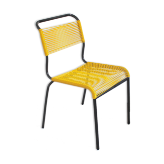 Chaise scoubidou vintage