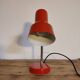 Lampe de bureau en métal rouge