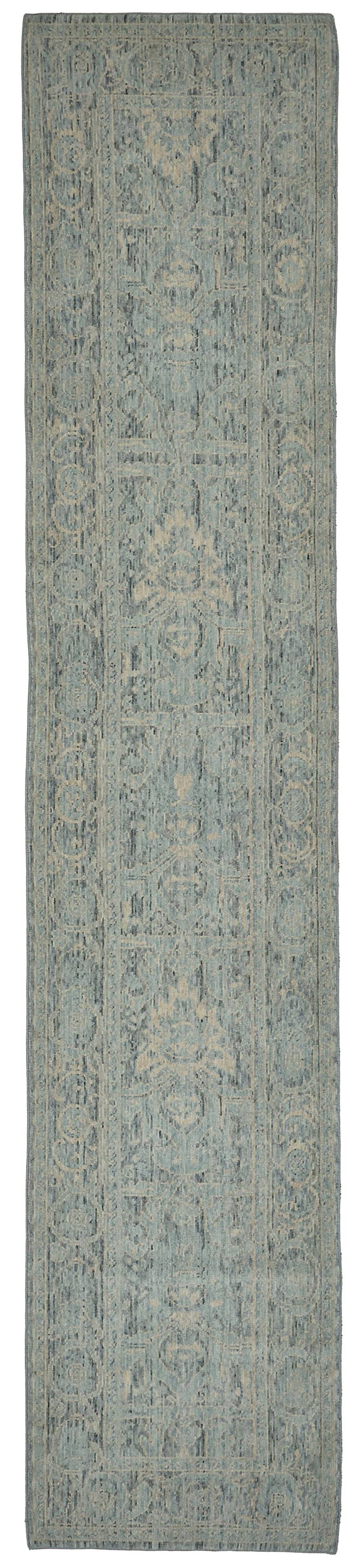 Turkish Handcrafted Loom Oushak Rug 73 cm x 387 cm