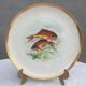 Set 12 plates porcelain fish edge laurel gold Bernardaud