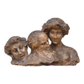 Agathon Léonard, Esquisse à trois têtes (vers 1910)