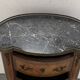 Louis XV style kidney chest of drawers Marble top with brass gallery 20th century