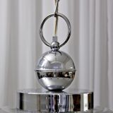 Vintage chrome hanging lamp, 1970s