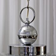 Vintage chrome hanging lamp, 1970s