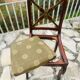 Solid mahogany chair, Restoration period, 19th century