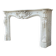 Remarkable Louis XV Style Fireplace, In Carrara Marble Circa 1880
