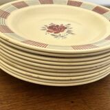 Set of 10 L'Amandinoise soup plates