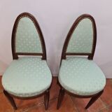 Art deco style mahogany chairs
