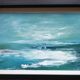 Winter Prelude, abstract art painting, original signed with its certificate.