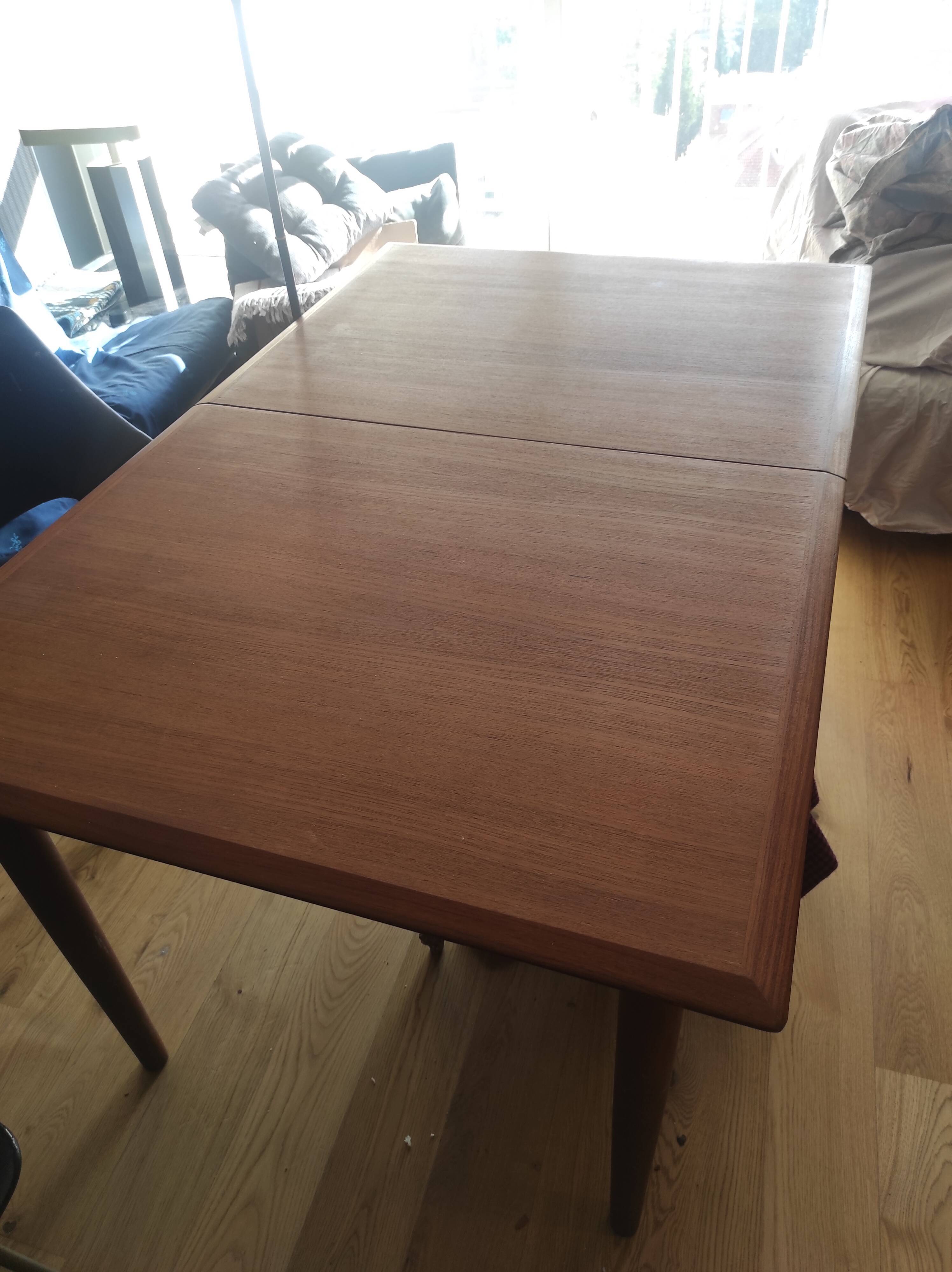 Solid teak table Roche Bobois
