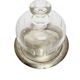 Art Nouveau bowl with crystal cake cover, Germany, 1920s, set of 2