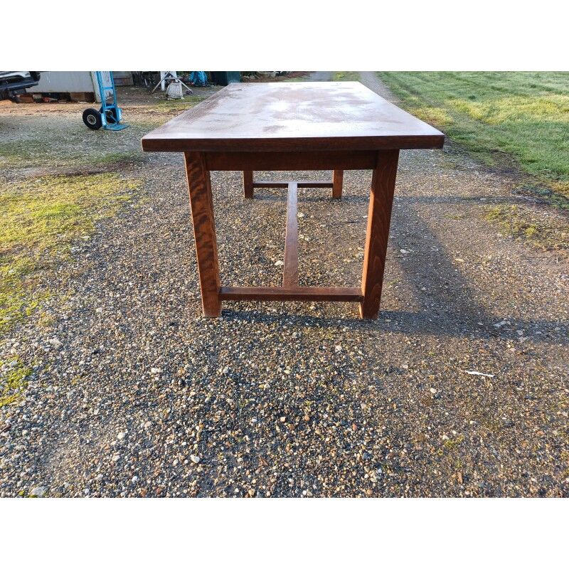 Country farmhouse table in oak