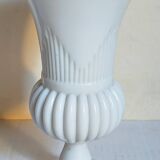 Antique milk glass baluster vase early 20th century