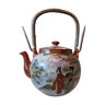 Ancient Japanese teapot in hand-painted porcelain