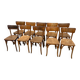 Set de 10 chaises bistrot baumann
