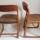 Pair of chairs Baumann sled feet 60s