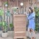 Solid wood chest of drawers