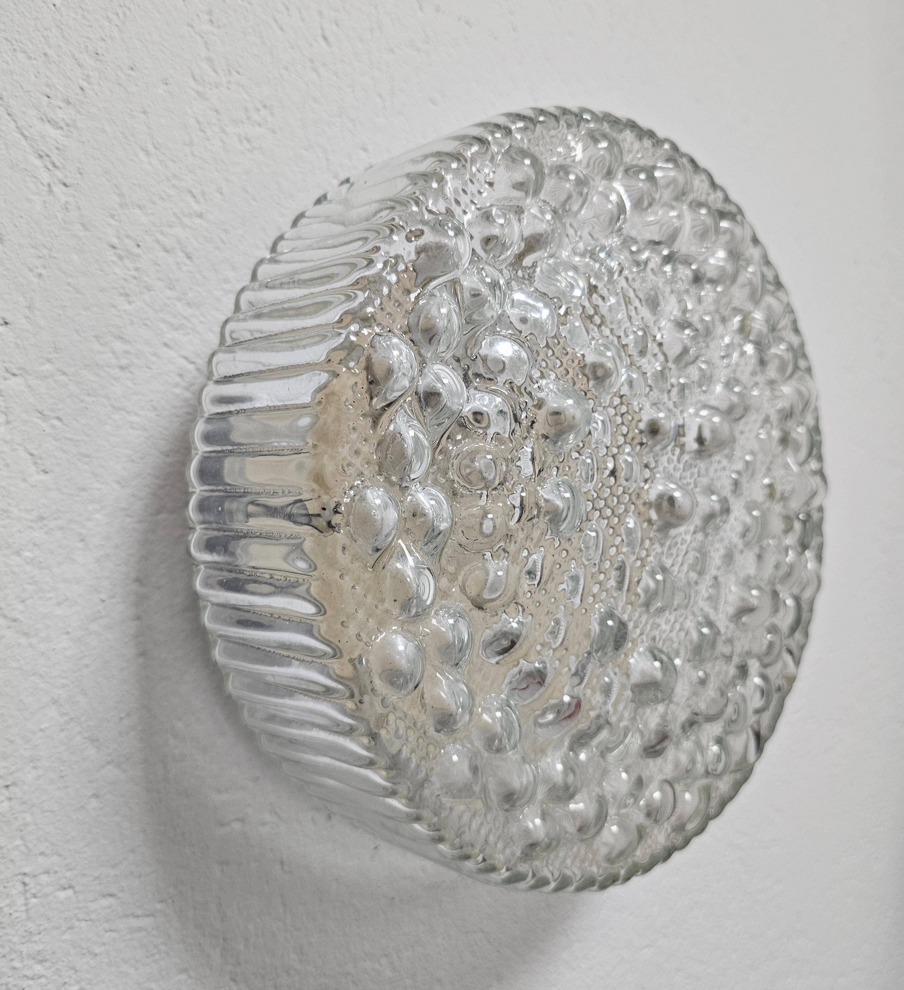 Bubble glass ceiling light mid-century by Motoko Ishii for STAFF