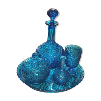 Service with blue absynte colbat Napoleon III