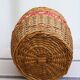 Wicker basket and scoubidou