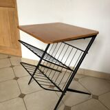 Vintage magazine rack table