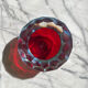Murano glass geode faceted bowl