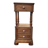 Walnut bedside table