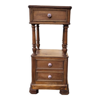 Walnut bedside table