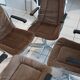 Suite of 4 chairs vintage armchairs 1970