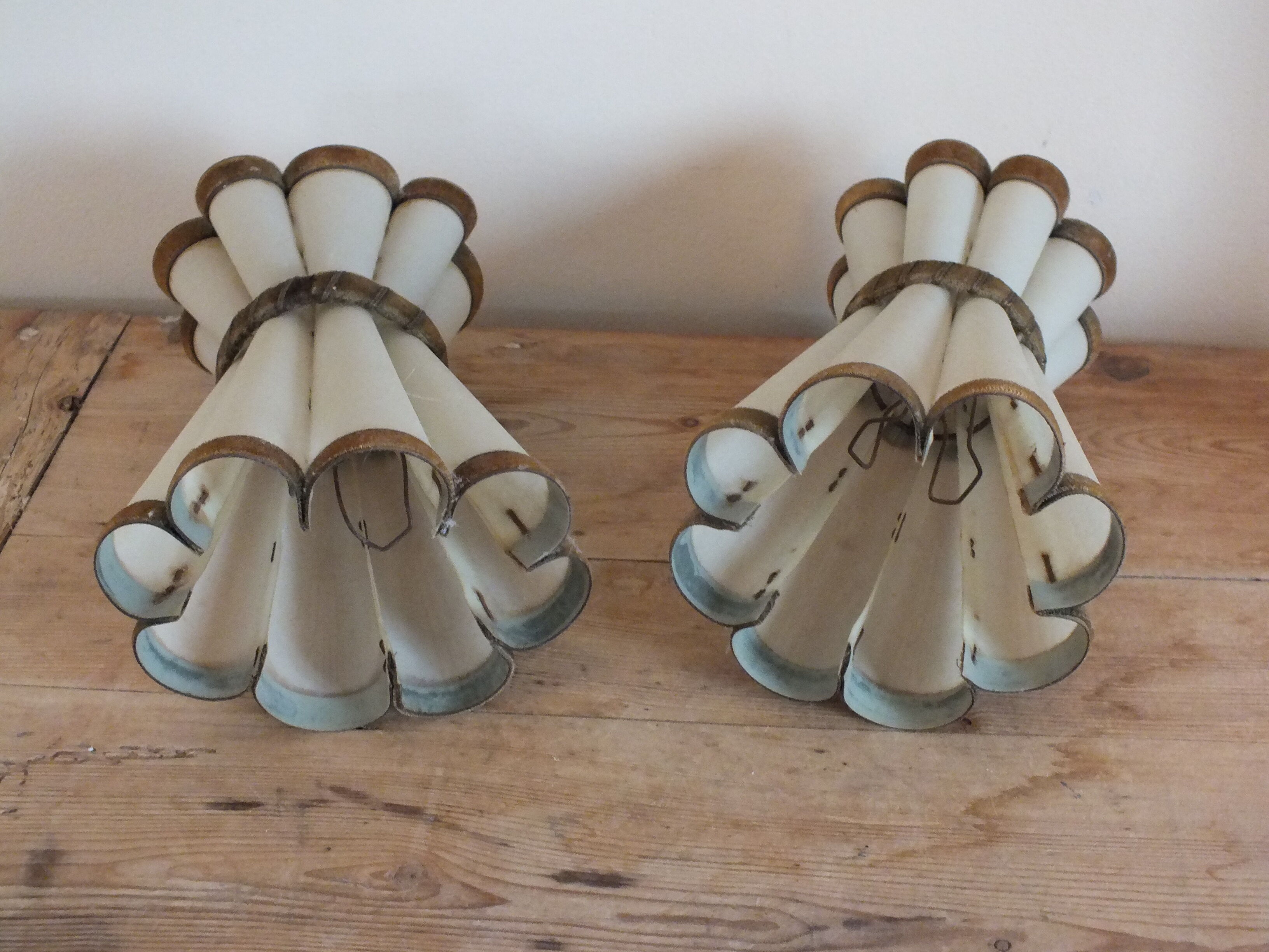 Art Deco wall lamp in mirror glass