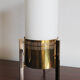 Stilnovo Italian brass glass table lamp 1950s