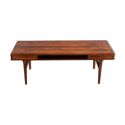 Table basse danoise en palissandre moderne du milieu du siècle, années 1960