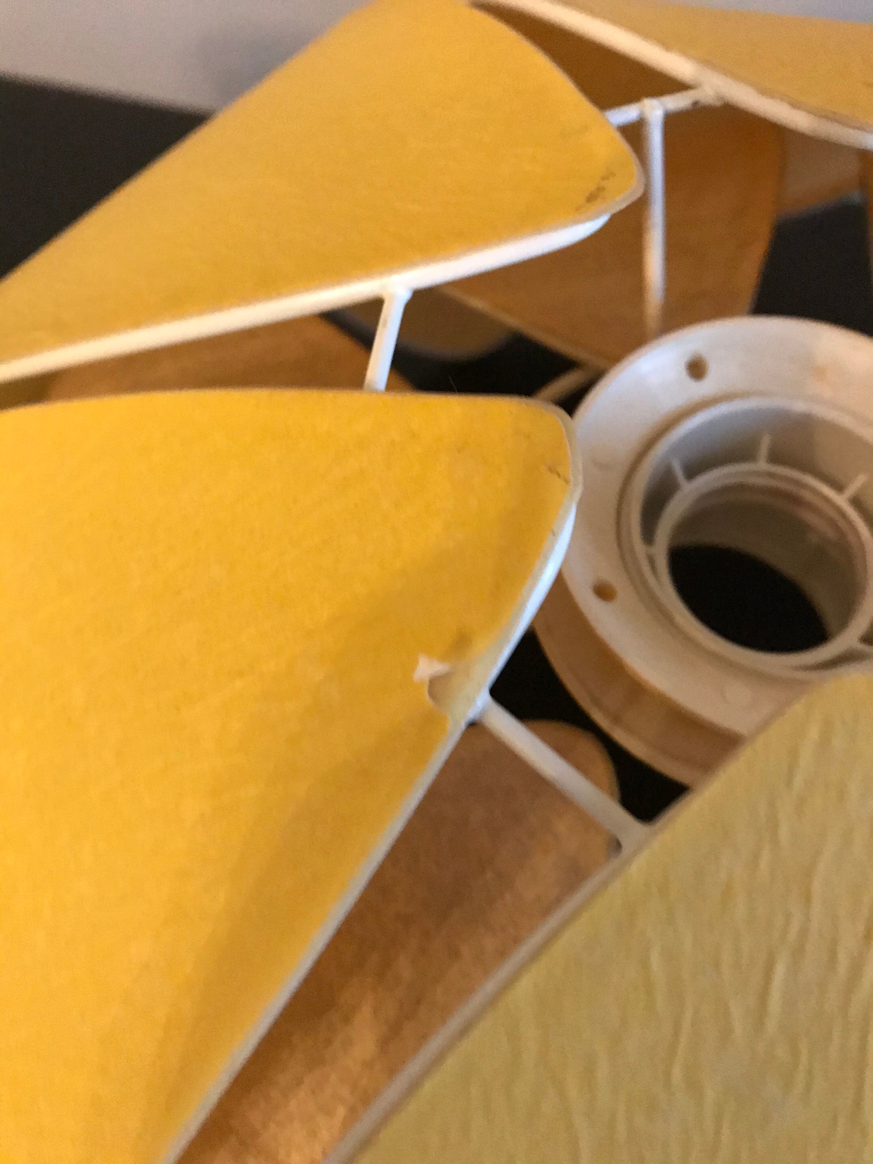 Hanging beige and yellow petals