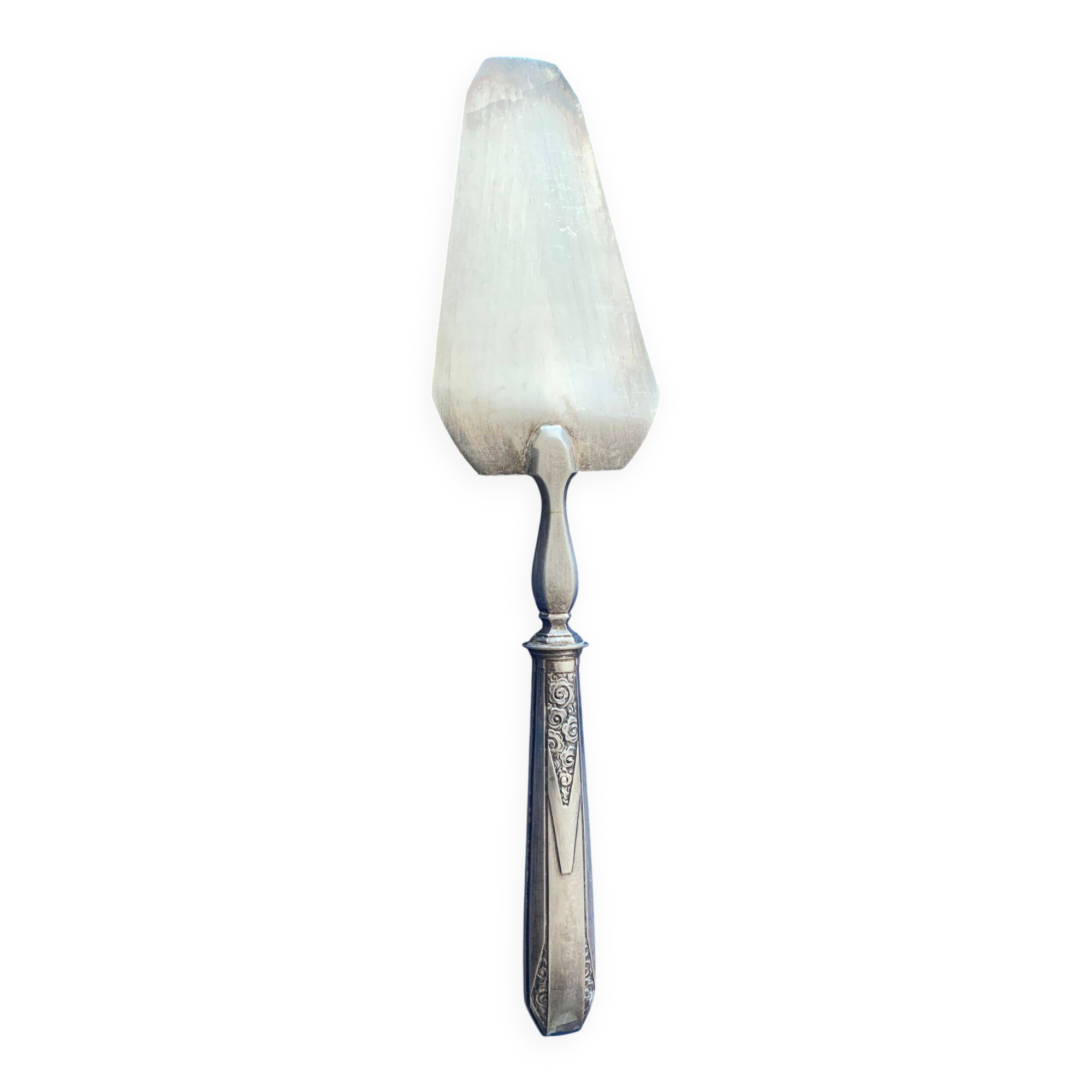 Silver metal pie server