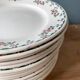 Set of 16 flat plates terre de fer choisy le roi numbered