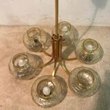 60s/70s brass chandelier