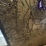 Brutalist Copper and Glass Wall Panel