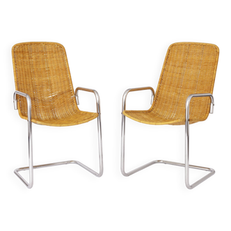 2 Cantilever Chairs 1970s - Italy