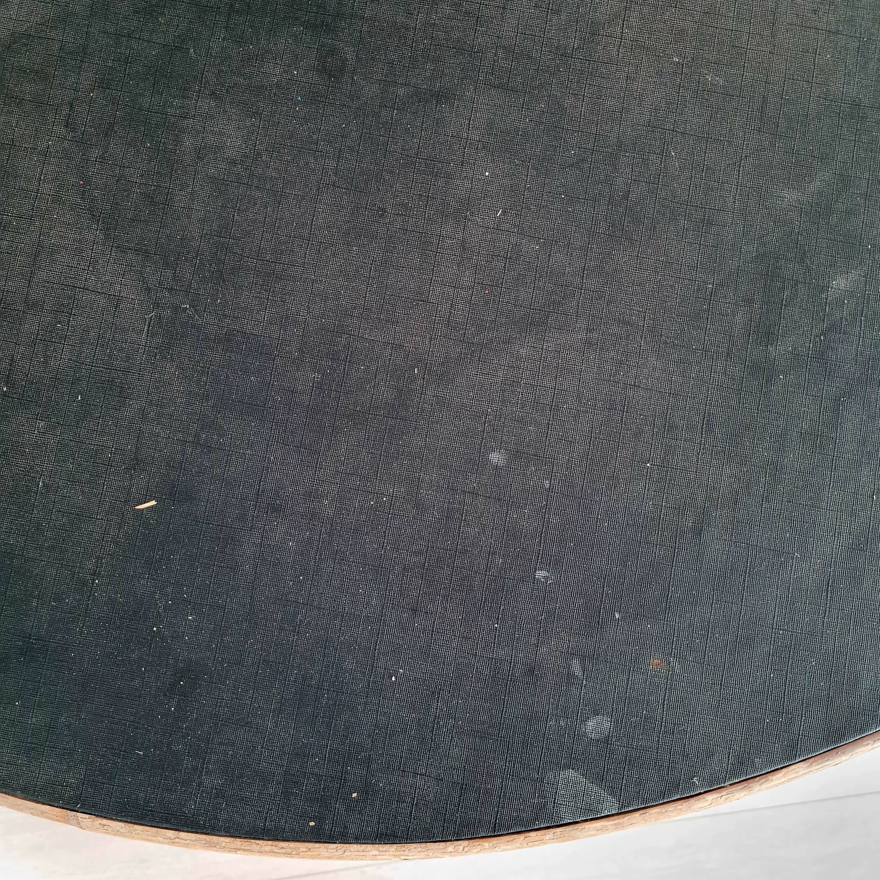 1960s tripod rattan dining table