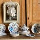 Set of 8 flat plates Mason's Belvedere flowers