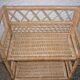 Rattan and wicker folding shelf