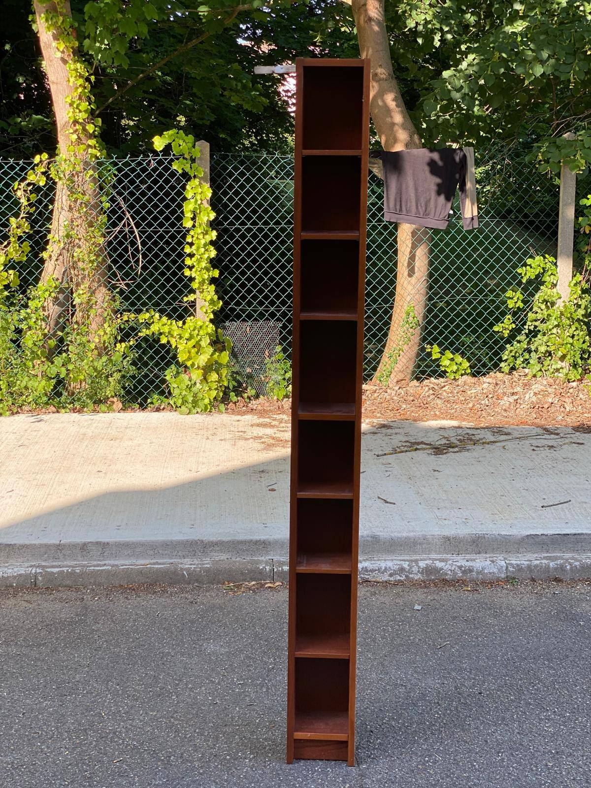 Scandinavian Ikea wooden CD DVD library