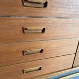 Vintage Scandinavian enfilade from the 60s in teak