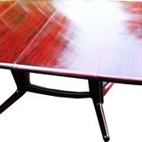 Midcentury extendable rosewood  dining table by edvard valentinsen