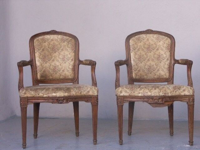 Set of 4 chairs Louis XVI style