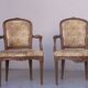 Set of 4 chairs Louis XVI style