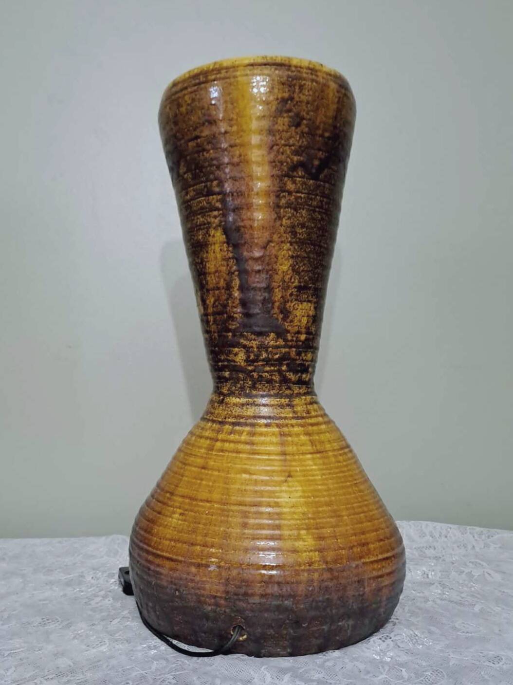Danish ceramic lamp vase Berte Jessen